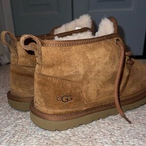 UGG Tan Suede Lace-Up Boots